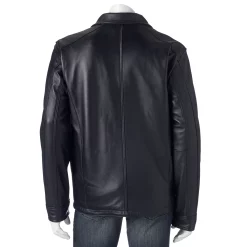 Men's Vintage Leather Lambskin Leather Racer Jacket -Outdoor Clothing Sales 2603495 ALT2
