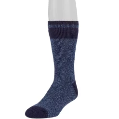 Men's Heat Holders Thermal Block Twist Crew Socks -Outdoor Clothing Sales 2667507 Navy Denim