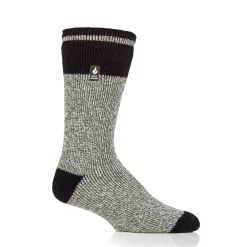 Men's Heat Holders Thermal Block Twist Crew Socks -Outdoor Clothing Sales 2667507 Olive Green