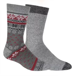Men's Columbia Thermal Crew Socks -Outdoor Clothing Sales 2678612 Grey Fairisle