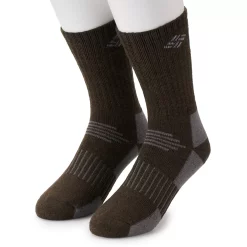 Men's Columbia 2-pack Wool-Blend Socks -Outdoor Clothing Sales 2699269 Brown