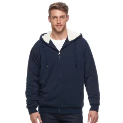 Men's Victory 40 Sherpa-Lined Fleece Jacket -Outdoor Clothing Sales 3013562 Navy