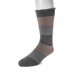 Men's MUK LUKS Heat Retainers Solid Thermal Socks -Outdoor Clothing Sales 3052441 Gray Oatmeal