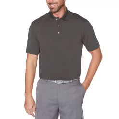 Men's Grand Slam Off Course Slim-Fit Textured Golf Polo -Outdoor Clothing Sales 3203708 Quiet Shade