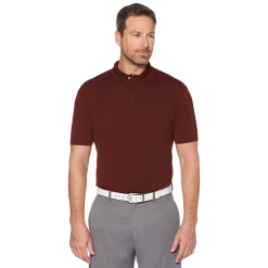 Men's Grand Slam Off Course Regular-Fit Textured Pocket Golf Polo -Outdoor Clothing Sales 3203712 Fig