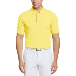 Men's Grand Slam Off Course Regular-Fit Textured Pocket Golf Polo -Outdoor Clothing Sales 3203712 Snap Dragon