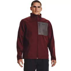 Men's Under Armour ColdGear® Infrared Shield Softshell Jacket -Outdoor Clothing Sales 3231164 Chestnut Red