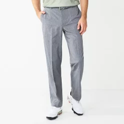Men's Grand Slam On Course Regular-Fit MotionFlow 360 Active Waistband Stretch Golf Pants -Outdoor Clothing Sales 3328790 Medium Gray Heather