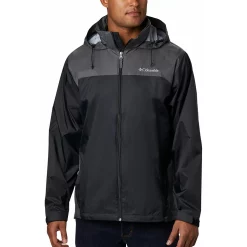 Men's Columbia Glennaker Packable Rain Jacket -Outdoor Clothing Sales 3395672 Black Grill