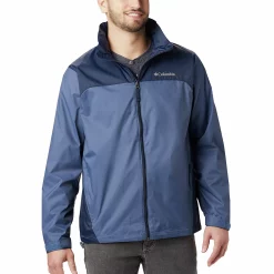 Men's Columbia Glennaker Packable Rain Jacket -Outdoor Clothing Sales 3395672 Dark Mountain