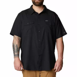 Big & Tall Columbia Utilizer Button-Down Shirt -Outdoor Clothing Sales 3400449 Black