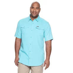 Big & Tall Columbia Utilizer Button-Down Shirt -Outdoor Clothing Sales 3400449 Sky Blue