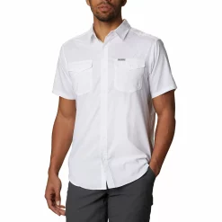 Big & Tall Columbia Utilizer Button-Down Shirt -Outdoor Clothing Sales 3400449 White