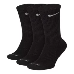 Big & Tall Nike Everyday Plus 3-pack Dri-FIT Cushion Crew Training Socks -Outdoor Clothing Sales 3571158 Black