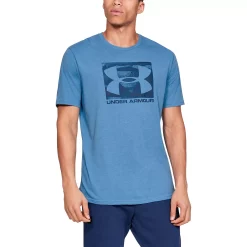 Men's Under Armour Boxed Sportstyle Tee -Outdoor Clothing Sales 3591775 Ether Blue