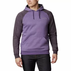 Men's Columbia Hart Mountain Hoodie -Outdoor Clothing Sales 3595641 Purple Heather