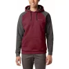 Men's Columbia Hart Mountain Hoodie -Outdoor Clothing Sales 3595641 Red Heather Buffalo