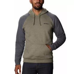 Men's Columbia Hart Mountain Hoodie -Outdoor Clothing Sales 3595641 Stone Green Heather