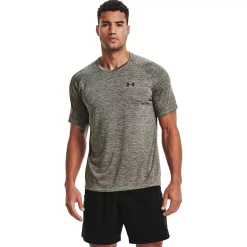 Big & Tall Under Armour Tech 2.0 V-Neck Tee -Outdoor Clothing Sales 3610455 Victory Green