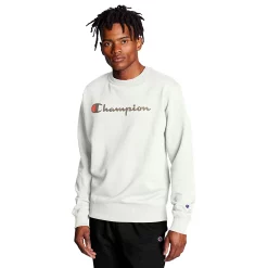 Men's Champion® Powerblend Fleece Sweatshirt 16 Men's Champion® Powerblend Fleece Sweatshirt -Outdoor Clothing Sales 3614978 Natural