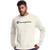 Men's Champion® Powerblend Fleece Sweatshirt -Outdoor Clothing Sales 3614978 Oatmeal Heather