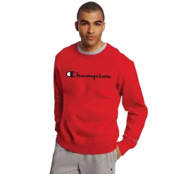 Men's Champion® Powerblend Fleece Sweatshirt 22 Men's Champion® Powerblend Fleece Sweatshirt -Outdoor Clothing Sales 3614978 Team Red Scarlet