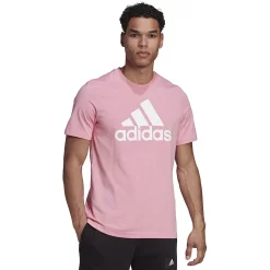 Big & Tall adidas Logo Tee -Outdoor Clothing Sales 3652880 Bliss Pink