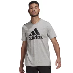 Big & Tall adidas Logo Tee -Outdoor Clothing Sales 3652880 Medium Gray Heather