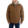 Men's Wolverine Overman Hooded Shirt Jacket -Outdoor Clothing Sales 3693550 Chestnut
