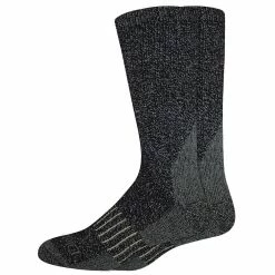 Men's Dickies 2-Pack Heavyweight Wool-Blend Thermal Crew Socks -Outdoor Clothing Sales 3718549 Black Solid