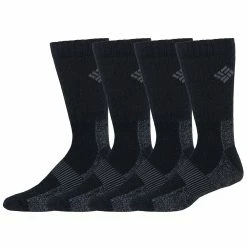 Men's Columbia 4-pack Space-Dye Crew Socks -Outdoor Clothing Sales 3736476 Black