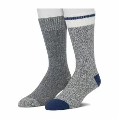 Cuddl Duds Socks For Men 2-Pack Twist Ribbed Crew Socks -Outdoor Clothing Sales 3768491 Grey