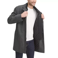 Men's Dockers® Midweight Wool-Blend Topcoat with Quilted Bib -Outdoor Clothing Sales 3799953 ALT3
