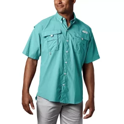 Men's Columbia PFG Bahama II Short Sleeve Woven Shirt -Outdoor Clothing Sales 3842033 Gulf Stream