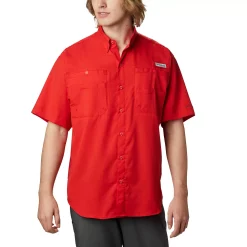 Men's Columbia PFG Tamiami™ II Short Sleeve Shirt -Outdoor Clothing Sales 3842914 Red Spark