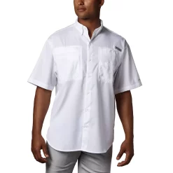 Men's Columbia PFG Tamiami™ II Short Sleeve Shirt -Outdoor Clothing Sales 3842914 White