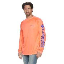 Men's Columbia PFG Terminal Tackle™ Long Sleeve Tee -Outdoor Clothing Sales 3842932 Bright Nectar