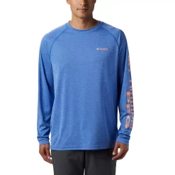 Men's Columbia PFG Terminal Tackle™ Heather Long Sleeve Shirt 11 Men's Columbia PFG Terminal Tackle™ Heather Long Sleeve Shirt -Outdoor Clothing Sales 3843032 Vivid Blue Heather