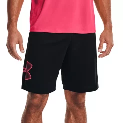 Big & Tall Under Armour Tech Graphic Shorts -Outdoor Clothing Sales 3869040 Black Pink Shock