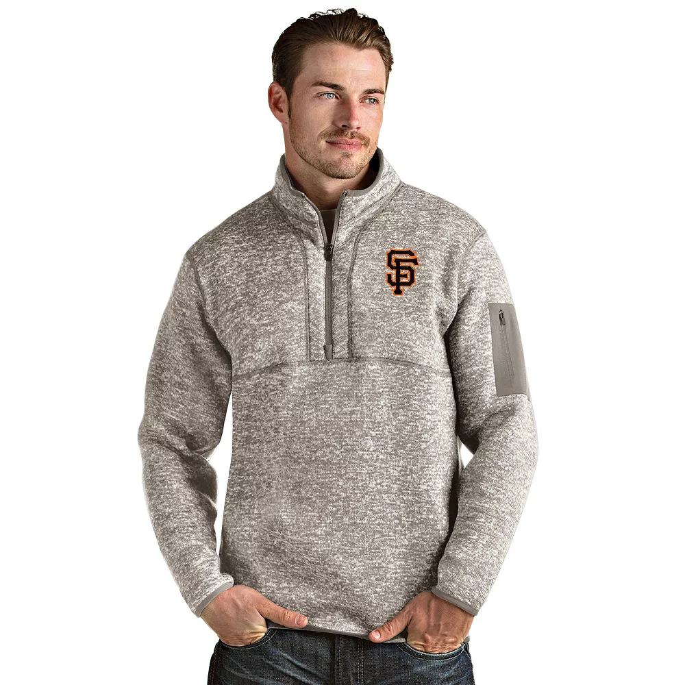Men's San Francisco Giants 1/4 Zip Pullover Sweater 3 Men's San Francisco Giants 1/4 Zip Pullover Sweater