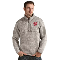 Men's Washington Nationals 1/4 Zip Pullover Sweater