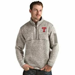 Men's Texas Rangers 1/4 Zip Pullover Sweater
