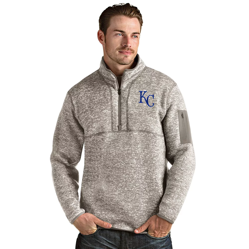 Men's Kansas City Royals 1/4 Zip Pullover Sweater 3 Men's Kansas City Royals 1/4 Zip Pullover Sweater