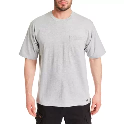 Men's Smith's Workwear Extended-Tail Cotton Crewneck Tee -Outdoor Clothing Sales 3886949 Heather Grey