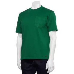 Men's Smith's Workwear Extended-Tail Cotton Crewneck Tee -Outdoor Clothing Sales 3886949 Viridian Green
