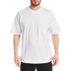 Men's Smith's Workwear Extended-Tail Cotton Crewneck Tee -Outdoor Clothing Sales 3886949 White