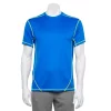 Men's Smith's Workwear Performance Contrast Crewneck Tee -Outdoor Clothing Sales 3886953 Electric Blue Yellow