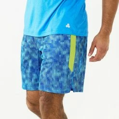 Men's Tek Gear® Printed Dry Tek Short 15 Men's Tek Gear® Printed Dry Tek Short -Outdoor Clothing Sales 3929464 Azure Geo Squares