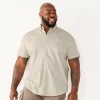 Big & Tall Sonoma Goods For Life® Poplin Button-Down Shirt -Outdoor Clothing Sales 3974513 Gray Southwest