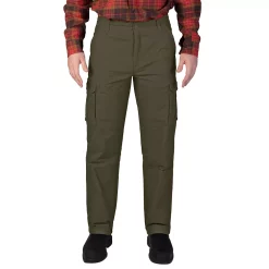 Men's Smith's Workwear Stretch Fleece-Lined Canvas Cargo Pant -Outdoor Clothing Sales 4015825 Dark Olive